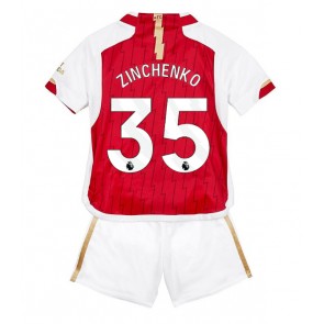 Arsenal Oleksandr Zinchenko #35 Domaci Dres za Dječji 2023-24 Kratak Rukavima (+ kratke hlače)